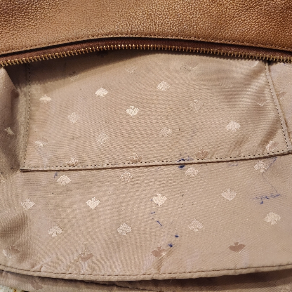 Kate Spade Purse, Camel, Tan Pebbled Leather Shoulder Bag. EUC Warm Gingerbread - Picture 15 of 16